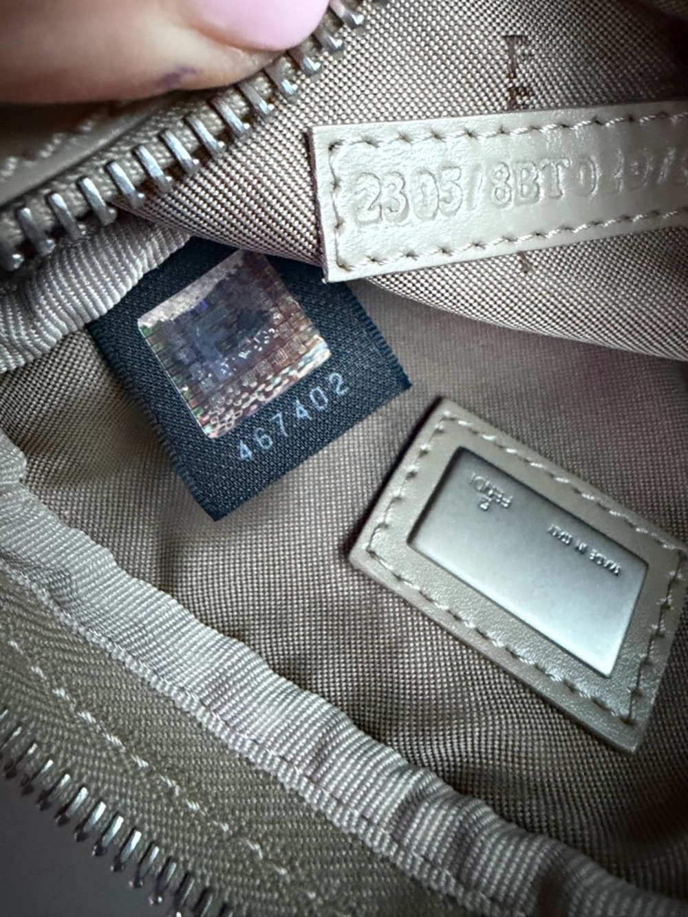 Fendi Monogram Crossbody mini Bag in Light Beige and Ivory - Picture 14 of 14